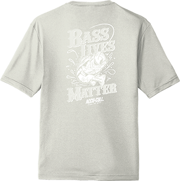 ACCU-CULL Shirt "Bass Lives Matter" Gray - BACK