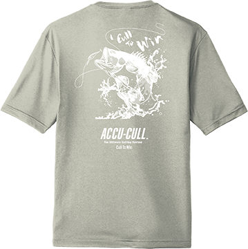 ACCU-CULL Shirt "I Cull To Win" Gray - BACK
