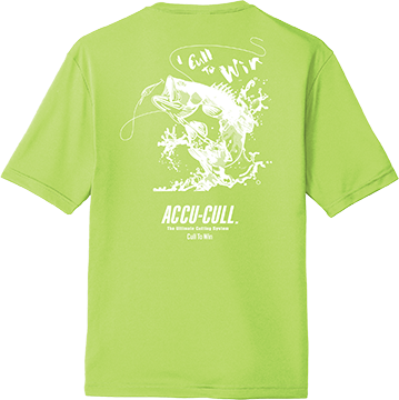 ACCU-CULL Shirt "I Cull To Win" Green - BACK
